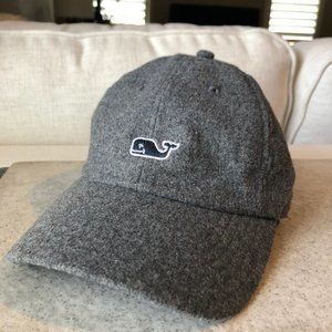 Vineyard Vines Grey Sued Baseball Cap